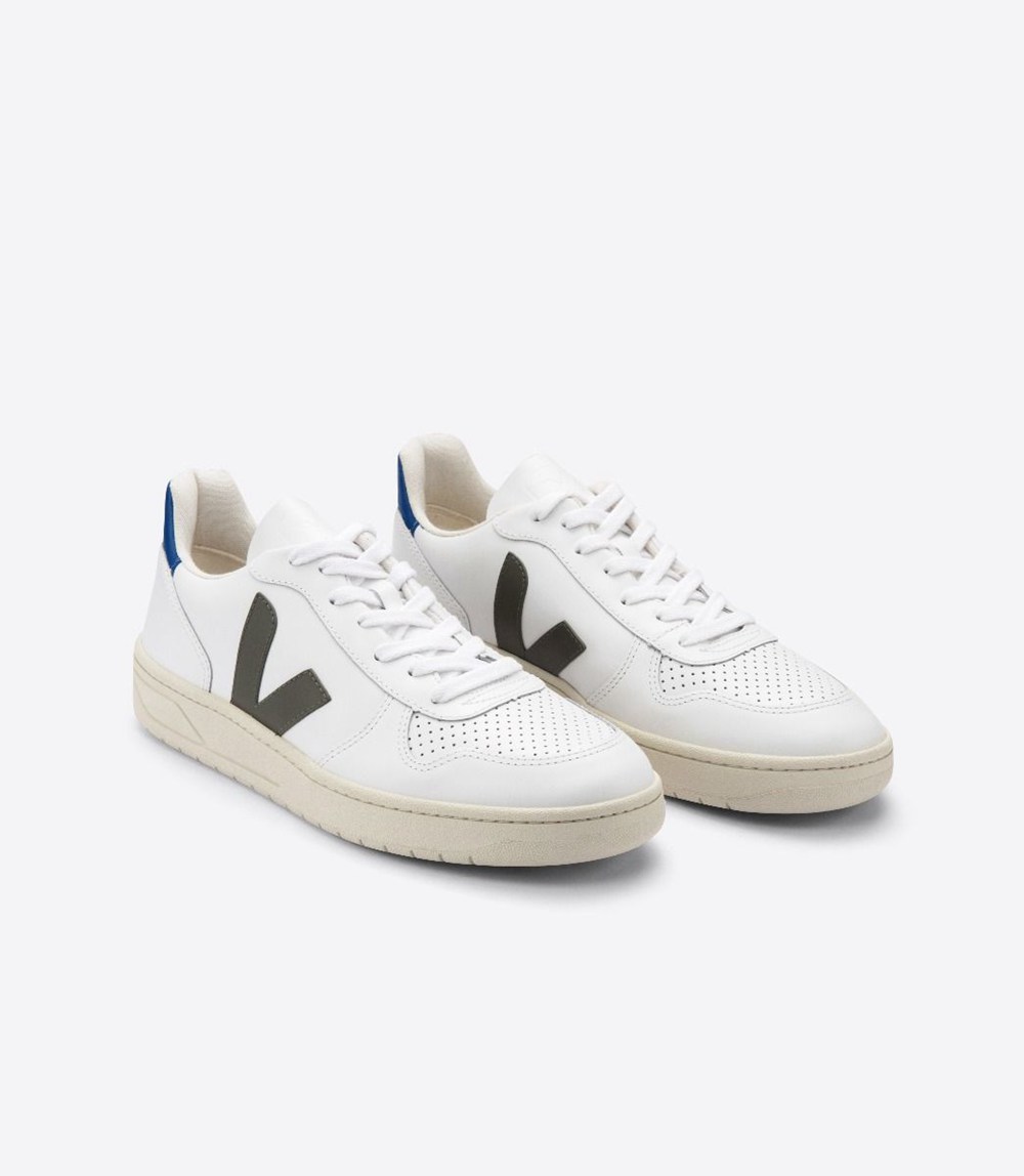 Veja Sneakers Dam - V-10 Läder - Vita - 235867-LBG